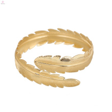 Statement Leaf Feather Jewelry Upper Arm Bracelet